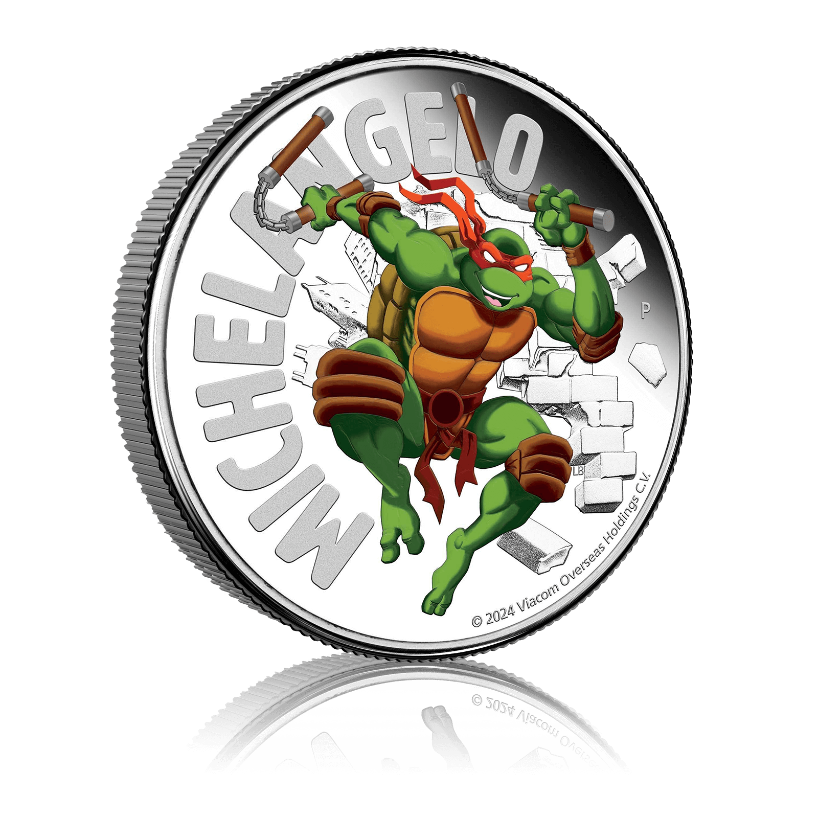 1oz Silver Teenage Mutant Ninja Turtles Michelangelo (2024) 4